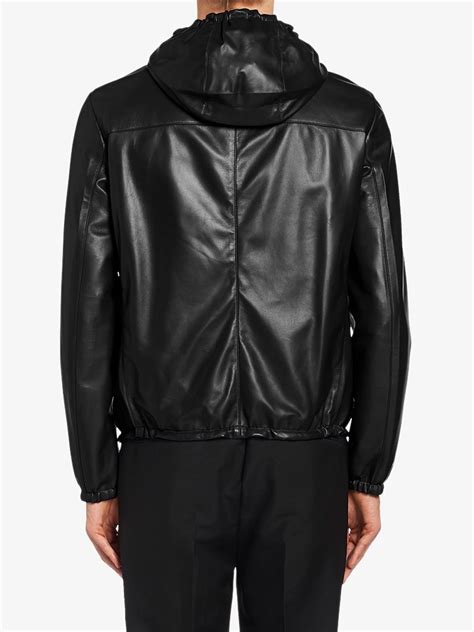 prada men's reversible jacket|Prada Reversible Leather Jacket .